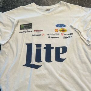 NASCAR Brad Keselowski Miller Lite shirt